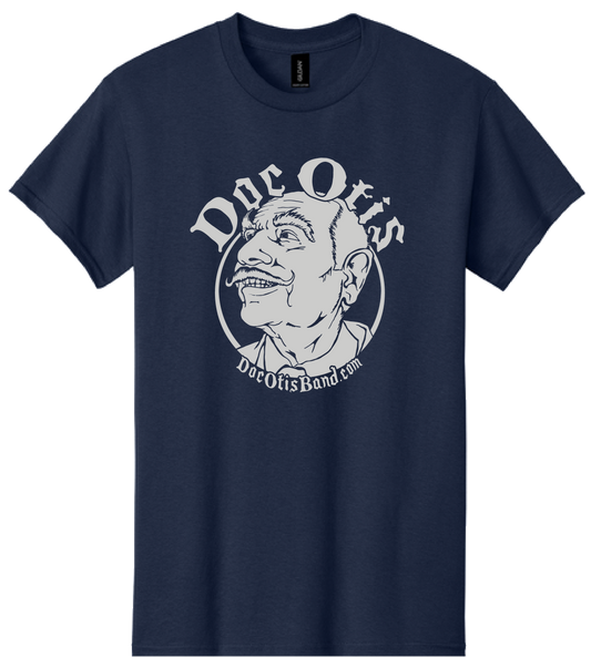 T-Shirt Navy w/Metallic Silver Logo