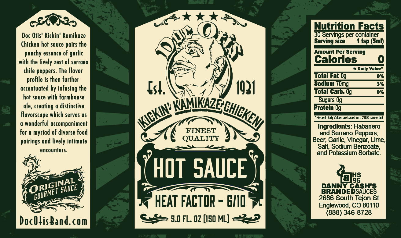 Doc Otis Band Hot Sauce