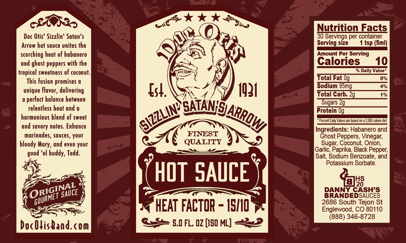 Doc Otis Band Hot Sauce